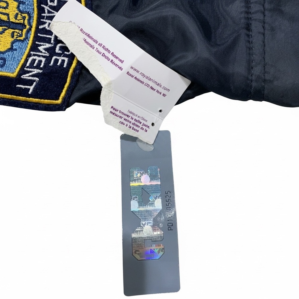 Royal Animals NYPD Police Dog Coat Blue Medium Water Resistant Fleece Lined NEW - Picture 7 of 13